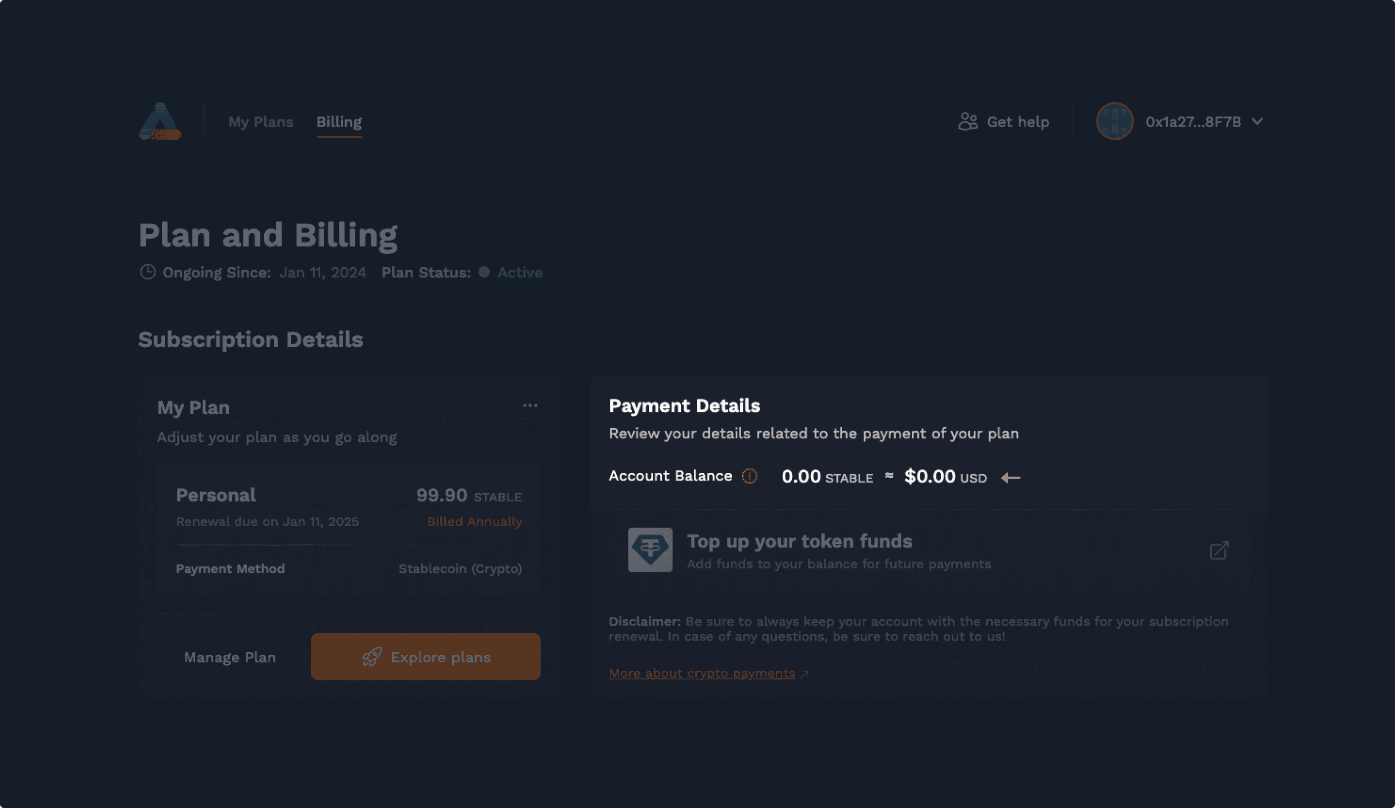 Wallet vs account balance
