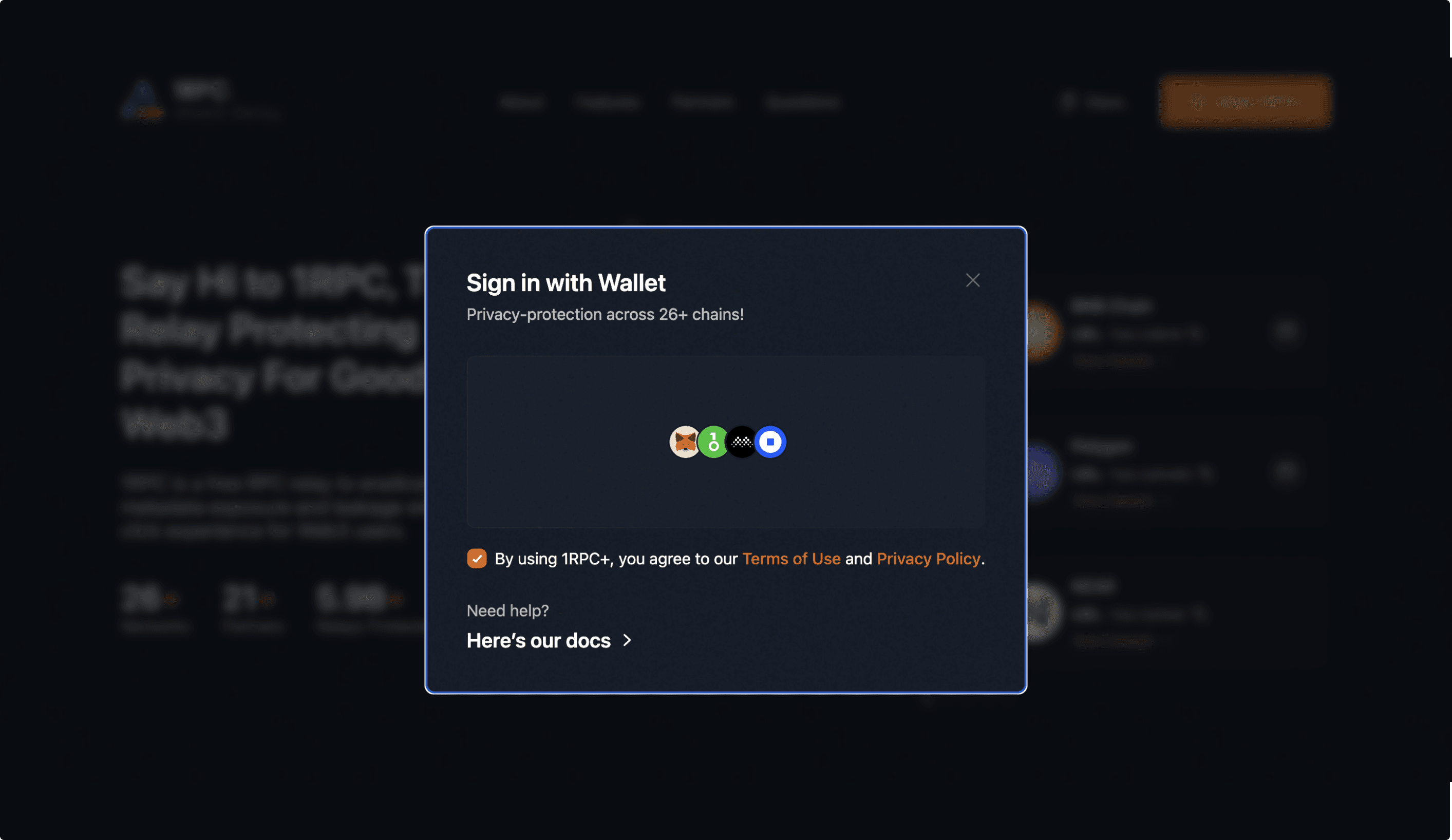 Connect wallet