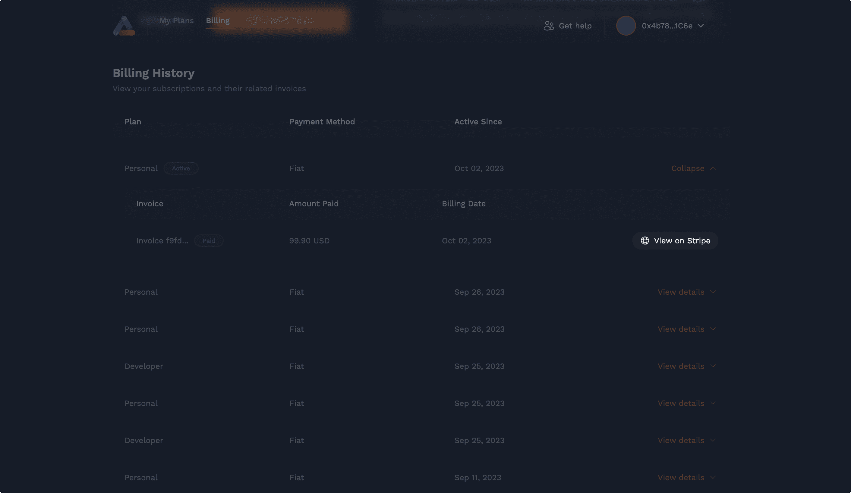 View on Stripe