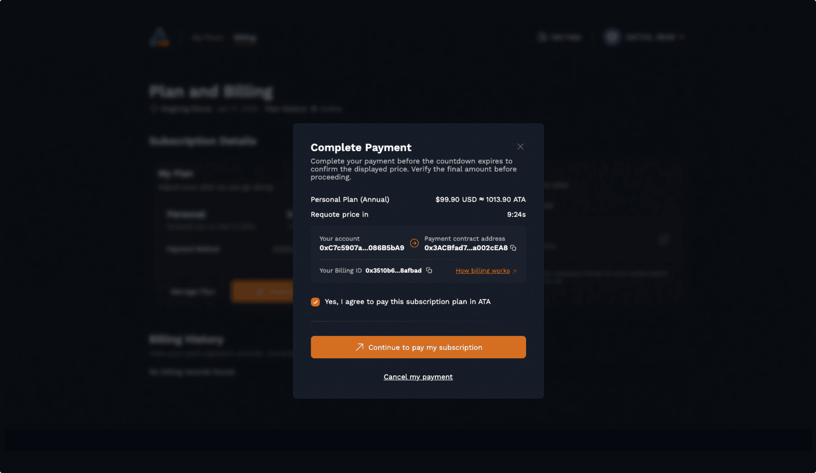 Deposit funds